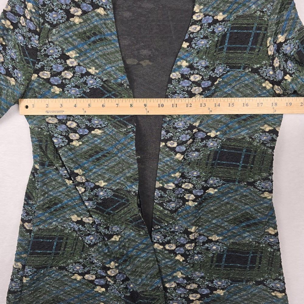 Ronnie Nicole Sport Vintage Women's Size Large Floral Open Front Long Sleeve Top - Picture 3 of 5